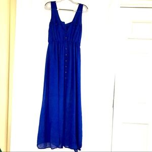 Forever 21 Blue Dress with front slit